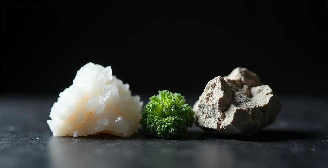 Représentation visuelle du calcium dirigé vers les os par la vitamine K2, protégeant ainsi les artères.