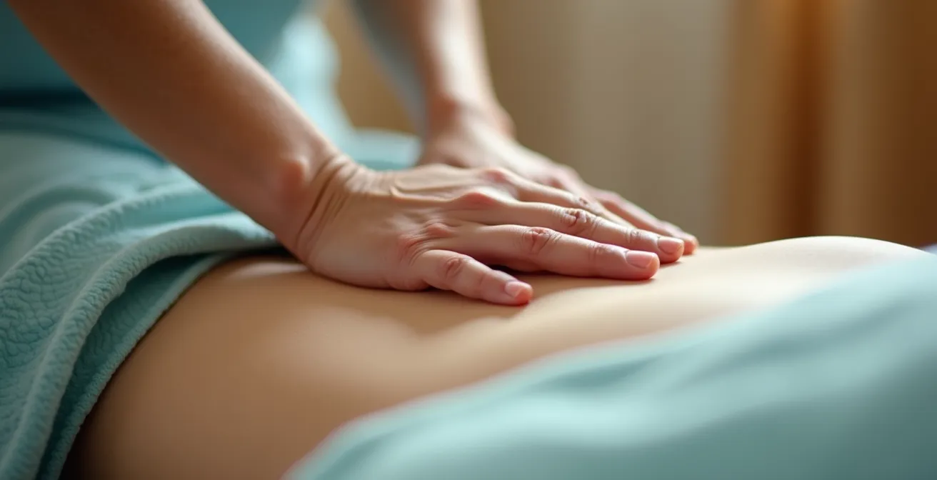 Démonstration de la technique de flexion-distraction pour soulager une hernie discale